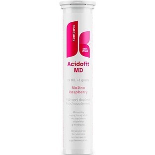 Kompava AcidoFit MD, framboos 16 bruistabletten