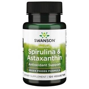 Spirulina & Astaxantină 120 comprimate Swanson