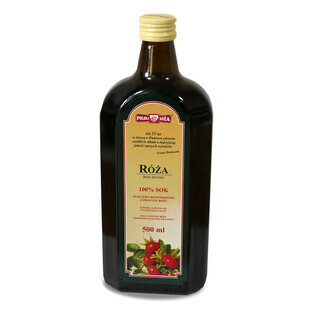 100% succo di rosa 500 ml Polska Róża Polska Róża