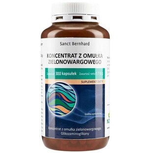 Extract de moluște cu buze verzi (500 mg) 300 caps Sanct Bernhard