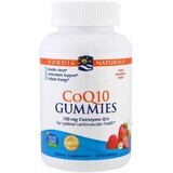 CoQ10 Gummies 100 mg ubiquinonă căpșuni (60 jeleuri) Nordic Naturals