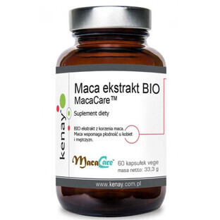 Estratto di Maca biologico MacaCare 60 capsule Kenay
