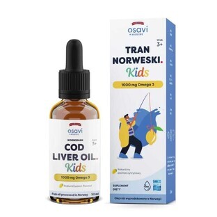 Osavi Norwegian Trank Kids 1000 mg Omega-3 pentru copii 50 ml