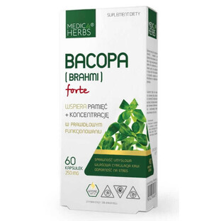 Bacopa (Brahmi) forte 250mg, 60 cápsulas Medica Herbs