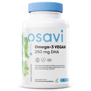 Osavi Omega-3 vegan 250 mg DHA 120 Kapseln