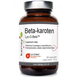 Bêta-Carotène Provitamine A Lyc-O-Beta 60 gélules Kenay