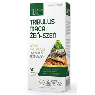 Tribulus Maca Ginseng 60 capsules Medica Herbs