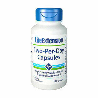 Deux multivitamines par jour Mineral Mineral 120 capsules Life Extension