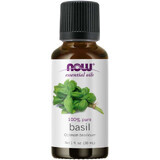 Olio essenziale di basilico 100% puro 30 ml NOW oli essenziali