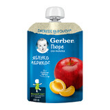 Baby apple and apricot puree, 6 months+, 150 g, Gerber