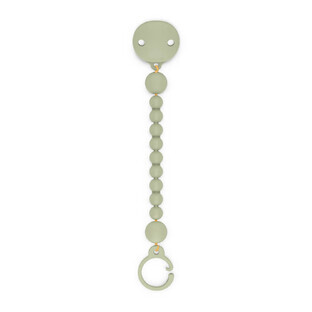 Cordón de silicona con clips para chupete Colour Essence, Verde, Suavinex