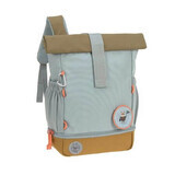 Mini Rolltop Rugzak, Lichtblauw, Laessig
