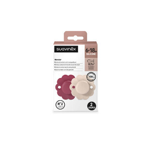 Sucette en silicone SX Pro Wonder, 6 - 18 mois, Magenta Rose clair, 2 pièces, Suavinex