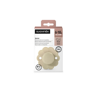 Siliconen fopspeen SX Pro Wonder, 6 - 18 maanden, Crème, 1 stuk, Suavinex