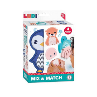 Schaumstoff-Badepuzzle Tiere, 10 Monate+, Ludi
