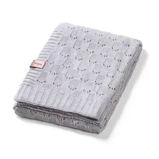 Couverture tricotée en fibres de bambou, Gris, + 0 mois, Babyono