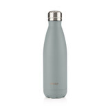 Thermosealed drinking bottle made of vacuum-sealed stainless steel, Grey, 500 ml, Reer
