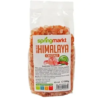 Cristaux de sel rose de l'Himalaya, 500 g, Spring Markt