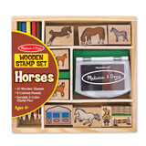 Melissa & Doug set of horse stamps, +4 years, Melissa & Doug