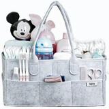 Diaper Organizer and Accessories, Grey, Sipo