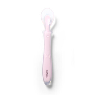 Flexibler Silikonlöffel, Rosa, Babyono