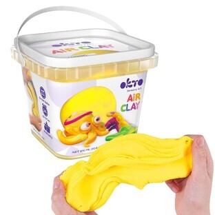 Creation set Air Clay Yellow, + 3 years, 200 g, OktoClay