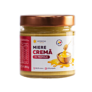 Honey cream with propolis, 280 g, Apisrom