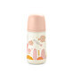 Feeding bottle with physiologic teat SX Pro medium flow Dreams, Peach, 270 ml, Suavinex