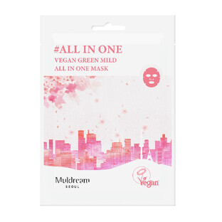 Maschera viso vegana All in One, 25 ml, Muldream