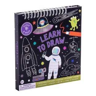 Kit de dibujo reutilizable espacial, 3 años+, Floss & Rock