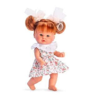 Bambola Bomboncin con vestito con colletto bianco, +3 anni, 20 cm, Asivil