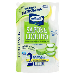Sapone liquido, Aloe Vera, 2000 ml, MilMil