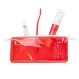 Set Toothpaste + Mouth Spray + Toothbrush Emergency Kit Red, 50 ml + 9 ml + 1 piece, Swissdent