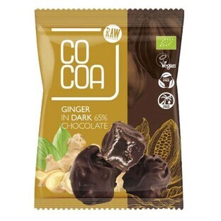 Ingwer in Bio-Bitterschokolade 65%, 70 g, Kakao