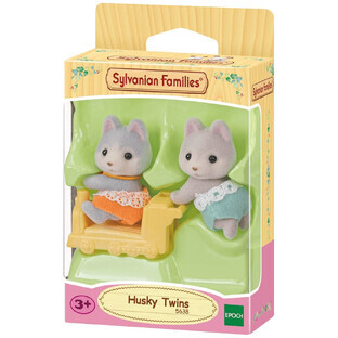 2er-Set Figuren Zwillinge Husky Husky Welpen Sylvanian Families, +3 Jahre, Epoche