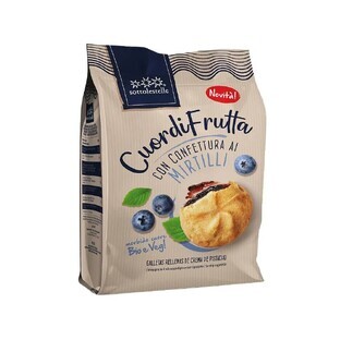 Organic Blueberry Biscuits, 200 g, Sottolestelle
