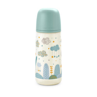 Biberon avec tétine physiologique SX pro à débit dense Dreams, bleu marine, 360 ml, Suavenix