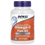 Omega 3, 100 mg, 100 capsules, Now Foods
