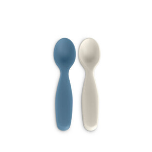 Lepeltjes Go Natural, Blauw Grijs, 2 stuks, Suavinex