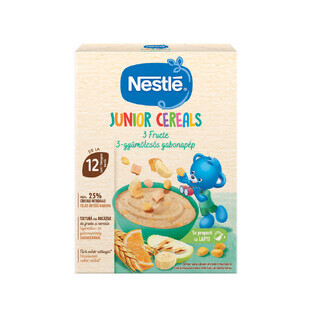 Cereal with 3 fruits Junior, 200 g, Nestle