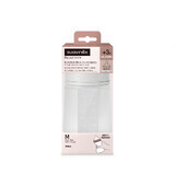 Medium-flow silicone feeding bottle SX Pro Colour Essence, White, 240 ml, Suavinex