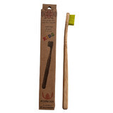 Spazzolino da denti in bambù 3-12 anni Spazzolino da denti in bambù ultrasoft Verde Bambini, 1 pezzo, Gingia