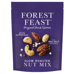 Noix mélangées avec sel de mer et poivre noir, 120 g, Forest Feast