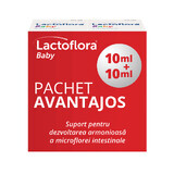 Pack Lactoflora Baby drops, 2 x 10 ml, Stada