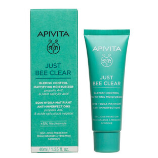 Just Bee Clear Crema opacizzante antiacne, 40 ml, Apivita