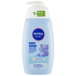 Gel de ducha suave para bebés, 450 ml, Nivea