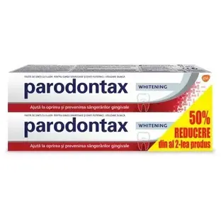 Packung Whitening-Zahnpasta, 2x75 ml, Parodontax