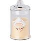 Emocio Glasflasche 60×112 mm mit Glasdeckel Duftkerze Sweet Vanilla 1×1 St., Duftkerze