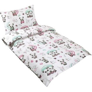 Kinderbettwäsche AGÁTA 90/017 Pandabär 90x135,45x60