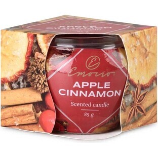 Emocio Glass Decor 70×62 mm Apple Cinnamon, scented candle 1×1 pc, scented candle